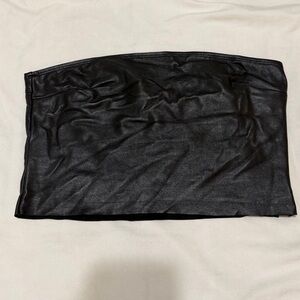 Forever 21 Black Faux Leather top